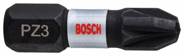 Bosch Impact Control Schrauberbit, 25 mm, 2xPZ3. Für Schraubendreher