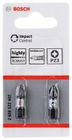 Bosch Impact Control Schrauberbit, 25 mm, 2xPZ3....