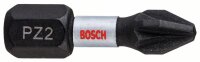 Bosch Impact Control Schrauberbit, 25 mm, 2xPZ2....