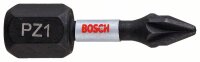 Bosch Impact Control Schrauberbit, 25 mm, 2xPZ1....