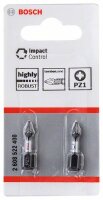 Bosch Impact Control Schrauberbit, 25 mm, 2xPZ1....