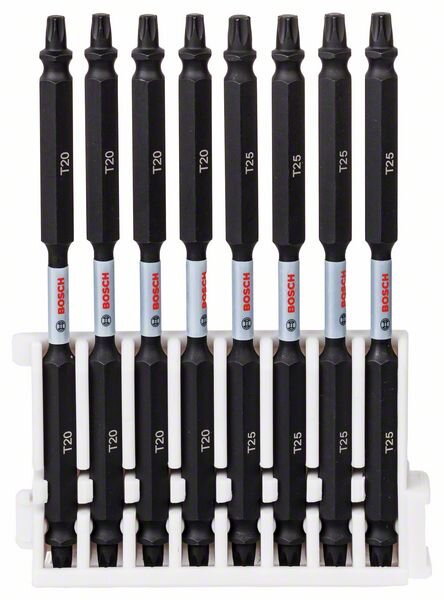 Bosch Doppelklingen Schrauberbit-Set Impact Control, 8-teilig, 4 x T20, 4 x T25,110 mm