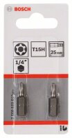 Bosch T15H Security-Torx®-Schrauberbit Extra-Hart, 2...