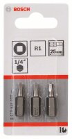 Bosch Schrauberbit Extra-Hart R1, 25 mm, 3er-Pack