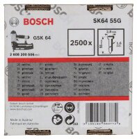 Bosch Senkkopf-Stift SK64 55G, 1,6 mm, 55 mm, verzinkt,...