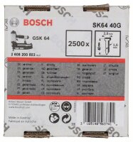 Bosch Senkkopf-Stift SK64 40G, 1,6 mm, 40 mm, verzinkt,...