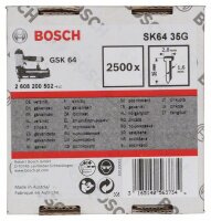 Bosch Senkkopf-Stift SK64 35G, 1,6 mm, 35 mm, verzinkt,...