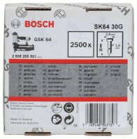 Bosch Senkkopf-Stift SK64 30G, 1,6 mm, 30 mm, verzinkt,...