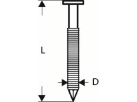 Bosch Rundkopf-Streifennagel SN21RK 90RHG 3,1 mm, 90mm,...