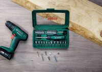 Bosch Schraubendreher-Set, 46-teilig, mit Bit Garage im Handgriff