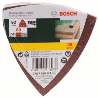 Bosch Schleifblatt-Set für Deltaschleifer, 93 mm,...