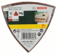 Bosch Schleifblatt-Set für Deltaschleifer, 93 mm,...