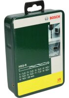 Bosch Metallbohrer-Set HSS-R, 19-teilig, 1 - 10 mm,...