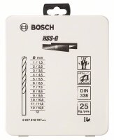 Bosch 25-tlg. Metallbohrer-Set HSS-G, DIN 338, 135°...