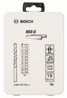 Bosch 19-tlg. Metallbohrer-Set HSS-G, DIN 338, 135°...