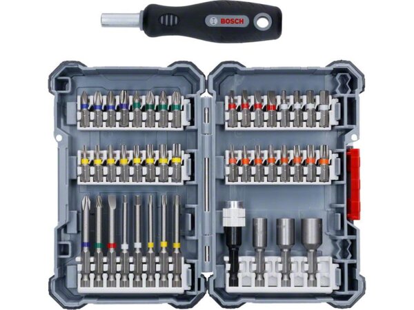 Bosch Individuell gemixtes Schrauberbit-Set, 45-teilig. Für Bohrmaschinen/Schrauber