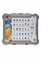 Bosch 30-teiliges Fräser-Set, 6-mm-Schaft. Für Handfräsen