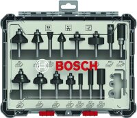 Bosch 15-teiliges Fräser-Set, 1/4-Zoll Schaft....