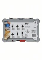 Bosch 6-teiliges Rand- und Kantenfräser-Set, 8-mm-Schaft. Für Handfräsen