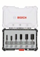 Bosch Fräser-Set, 6-teiliges Nutfräser-Set,...