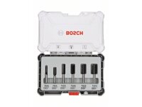 Bosch Fräser-Set, 6-teiliges Nutfräser-Set,...