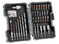 Bosch 35-teiliges Set mit Bohrern und Schrauberbits, HSS,...