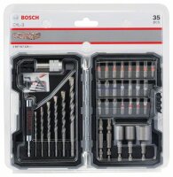 Bosch 35-teiliges Set mit Bohrern+Schrauberbits, CYL-3,...