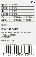 Bosch 32-tlg. Schrauberbit-Set, PH, PZ, H, T. Für Bohrmaschinen/Schrauber