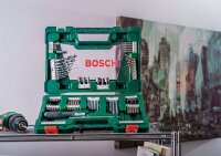 Bosch V-Line TiN-Bohrer- und Bit-Set, 91-teilig, Ratschen-Schraubendreher, Magnetstab