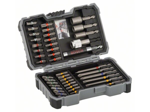 Bosch 43-tlg. -Set, Extra Hard Mixed, PH, PZ, T, SL, H. Für Bohrmaschinen/Schrauber