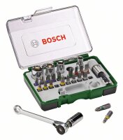 Bosch Schrauberbit- und Ratschen-Set, 27-teilig