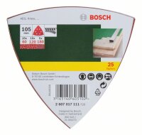 Bosch Schleifblatt-Set für Deltaschleifer, 105 mm,...