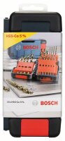 Bosch 18-tlg. Toughbox-Metallbohrer-Set, HSS-Co, DIN 338,...