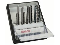 Bosch 10-tlg. Stichsägeblatt-Set Wood, Robust Line,...