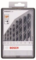 Bosch 8-tlg. Holzspiralbohrer-Set, Robust Line, 3–10 mm