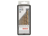 Bosch 6-tlg. Metallbohrer-Set, Robust Line, HSS-TiN,...