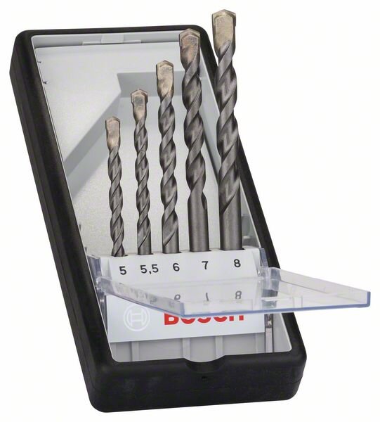 Bosch 5-tlg. CYL-3 Betonbohrer-Set, Robust Line, 5–8 mm