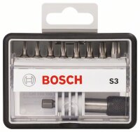 Bosch 8+1-tlg. Schrauberbit-Set, Robust Line, S T, Extra...