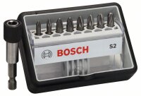 Bosch 8+1-tlg. Schrauberbit-Set, Robust Line, S PZ, Extra...