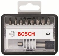 Bosch 8+1-tlg. Schrauberbit-Set, Robust Line, S PZ, Extra...