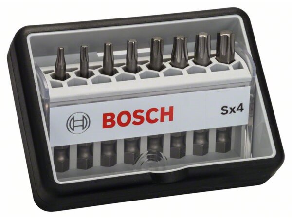 Bosch 8-tlg. Schrauberbit-Set, Robust Line, Sx T, Extra Hard-Ausführung