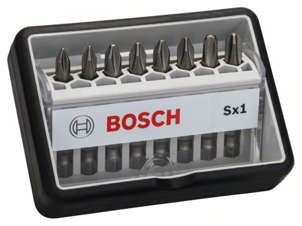 Bosch 8-tlg. Schrauberbit-Set, Robust Line, Sx PH, Extra Hard-Ausführung