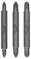 Bosch Doppelklingenbit-Set, 3-teilig, PZ1, PZ1, PZ2, PZ2,...