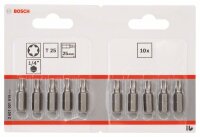 Bosch Schrauberbit Extra-Hart T25, 25 mm, 10er-Pack