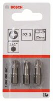 Bosch Schrauberbit Extra-Hart PZ 3, 25 mm, 3er-Pack