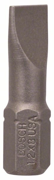 Bosch Schrauberbit Extra-Hart S 1,2 x 8,0, 25 mm, 10er-Pack