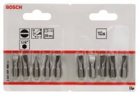 Bosch Schrauberbit Extra-Hart S 1,2 x 8,0, 25 mm, 10er-Pack