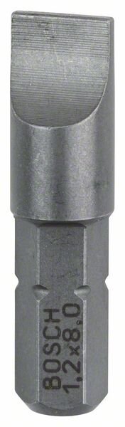 Bosch Schrauberbit Extra-Hart S 1,2 x 8,0, 25 mm, 3er-Pack