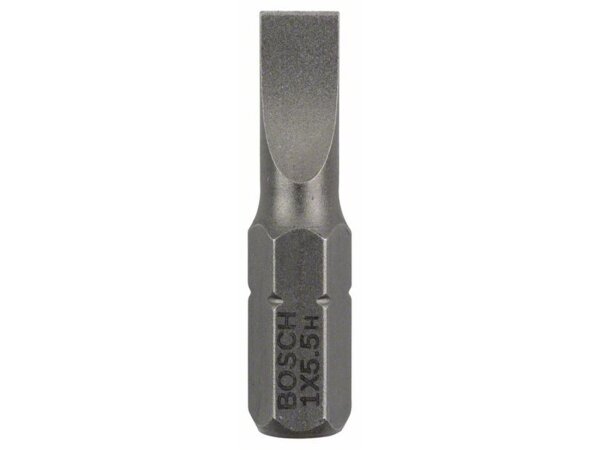 Bosch Schrauberbit Extra-Hart S 1,0 x 5,5, 25 mm, 3er-Pack