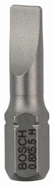 Bosch Schrauberbit Extra-Hart S 0,8 x 5,5, 25 mm, 25er-Pack